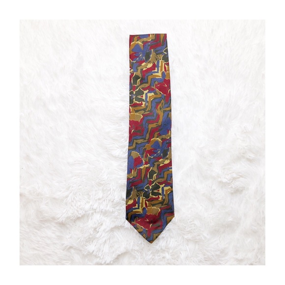 Fendi Camouflage Print Silk Dress Tie Mint - Picture 2 of 5